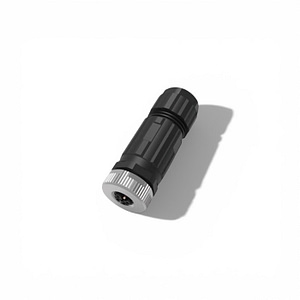 64L001 FAS M12 power connector, L-coded,5-Pin, female