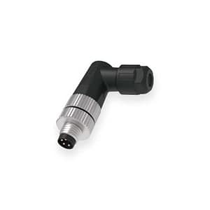 63F123 M8 4 Pin, male 90°, Screw connection